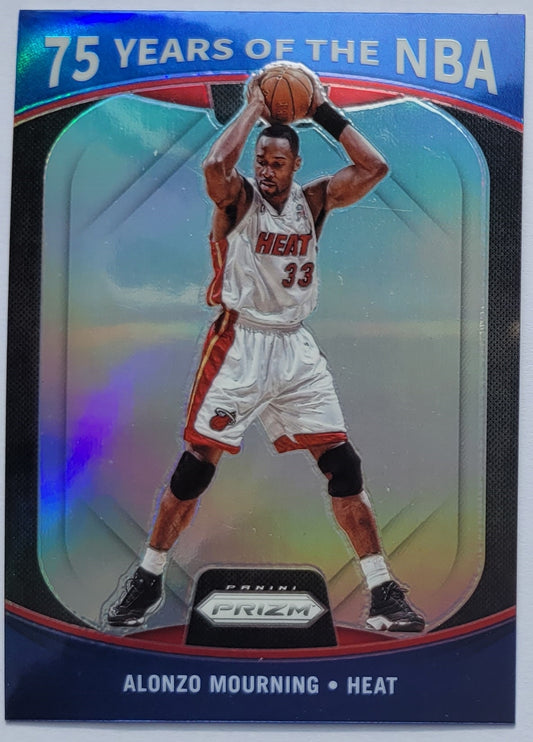Alonzo Mourning - 2021-22 Panini 75 Years of the NBA Prizms Silver #20 Prizm