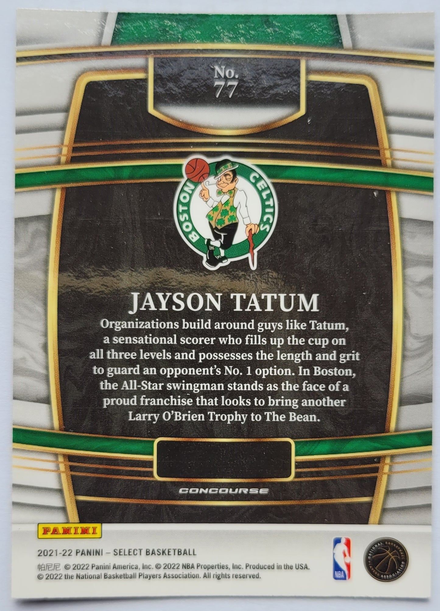 Jayson Tatum - 2021-22 Select Blue #77