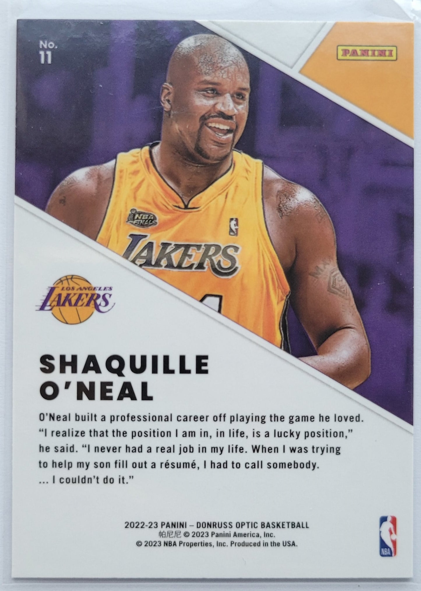 Shaquille O'Neal - 2022-23 Donruss Optic Winner Stays #11