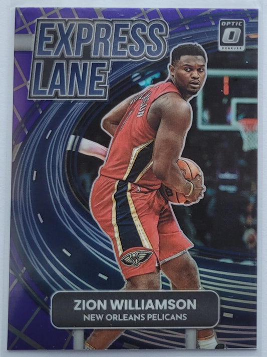 Zion Williamson - 2022-23 Donruss Optic Express Lane Purple #9