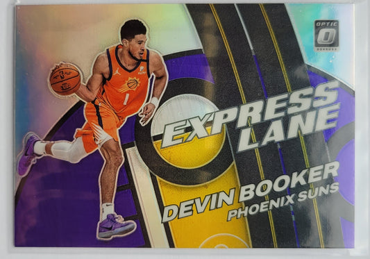 Devin Booker - 2021-22 Donruss Optic Express Lane Purple #18