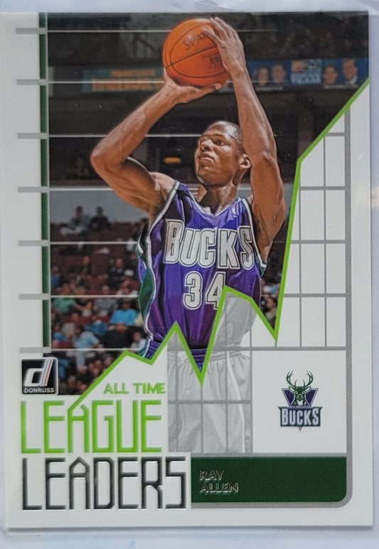Ray Allen - 2020-21 Donruss All Time League Leaders #4