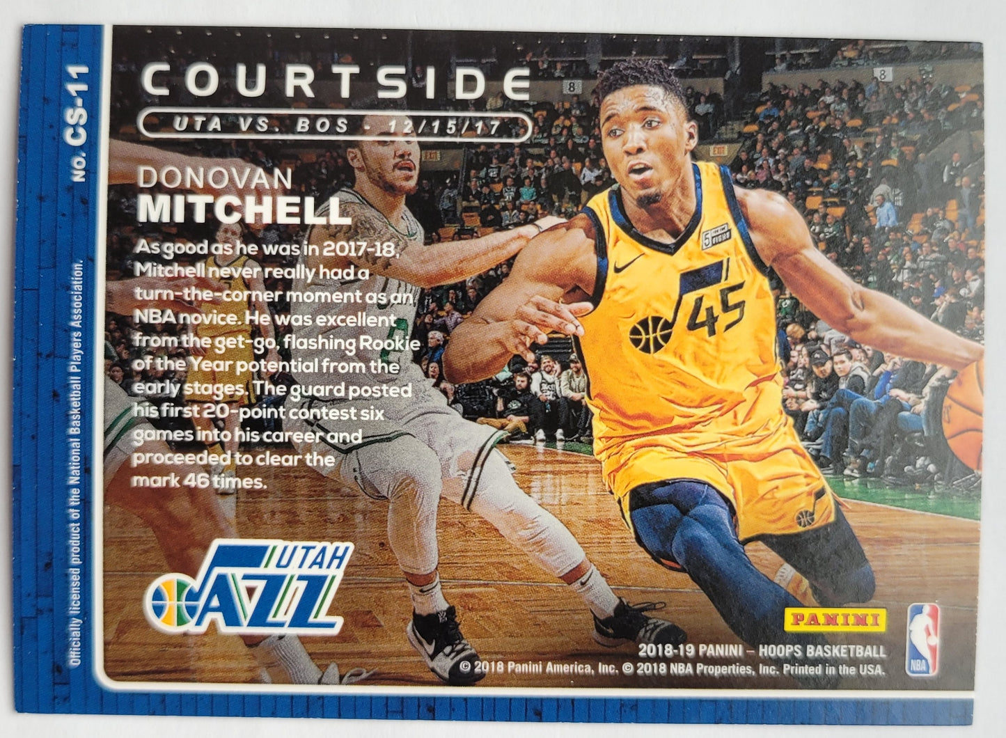 Donovan Mitchell - 2018-19 Hoops Courtside #11