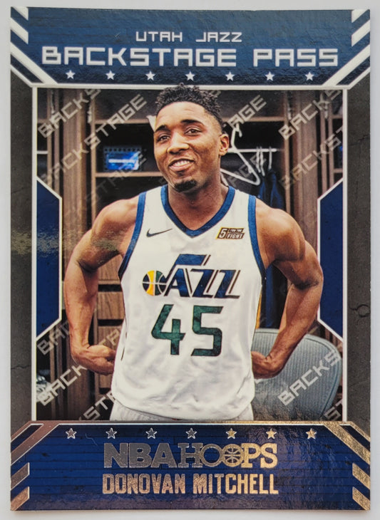 Donovan Mitchell - 2018-19 Hoops Backstage Pass #6