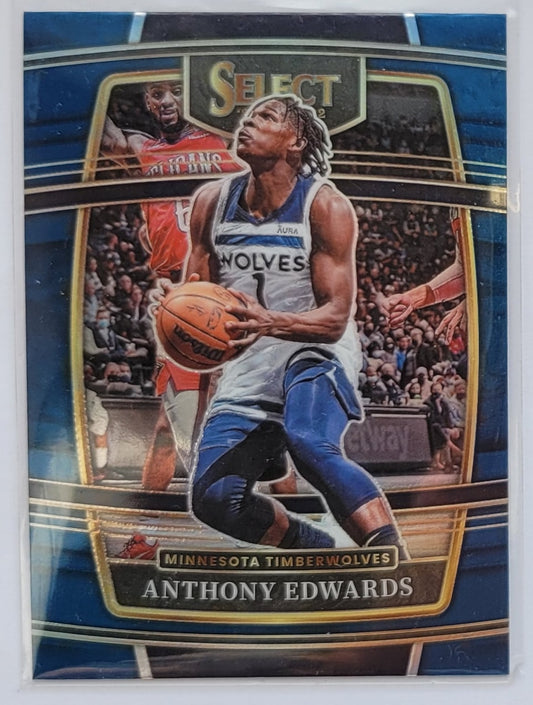 Anthony Edwards - 2021-22 Select Blue Prizms #49