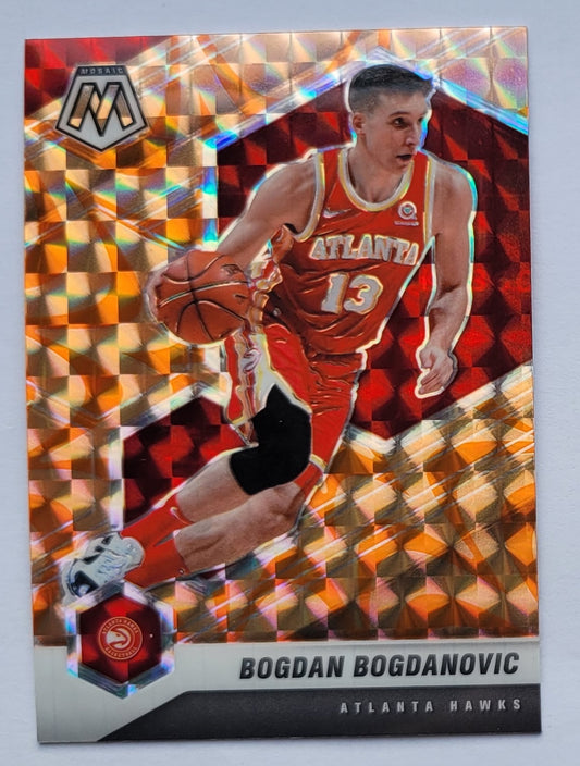Bogdan Bogdanovic - 2020-21 Panini Mosaic Mosaic Reactive Orange #200
