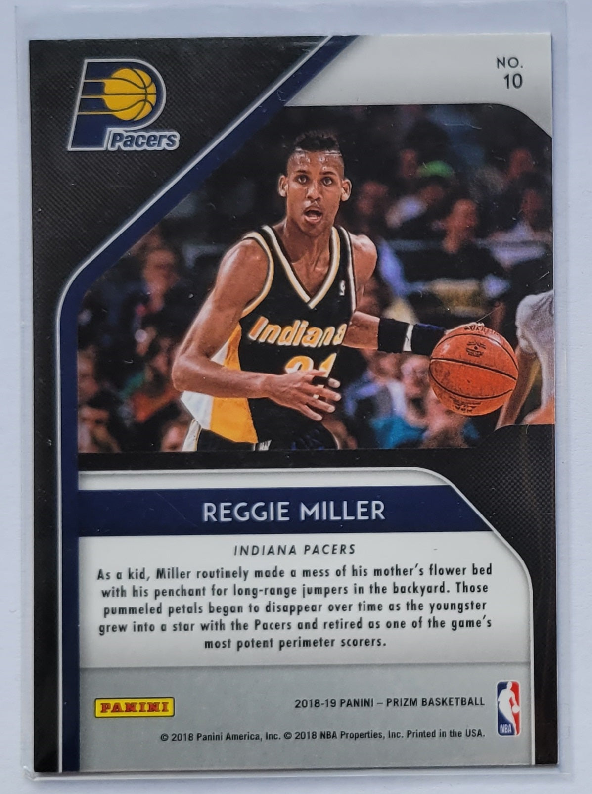 Reggie Miller - 2018-19 Panini Prizm Hall Monitors #10