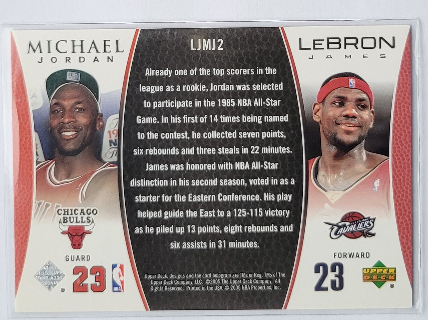 Michael Jordan / LeBron James - 2005-06 Upper Deck Michael Jordan/LeBron James #LJMJ2