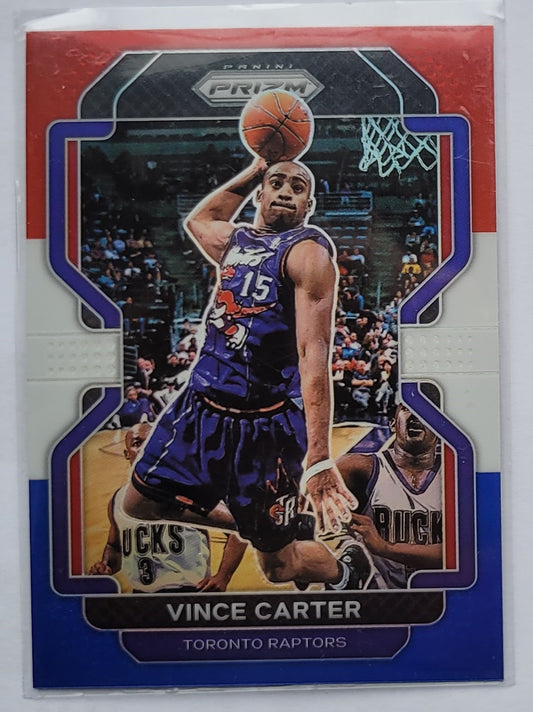 Vince Carter - 2021-22 Panini Prizm Prizms Red White and Blue #246
