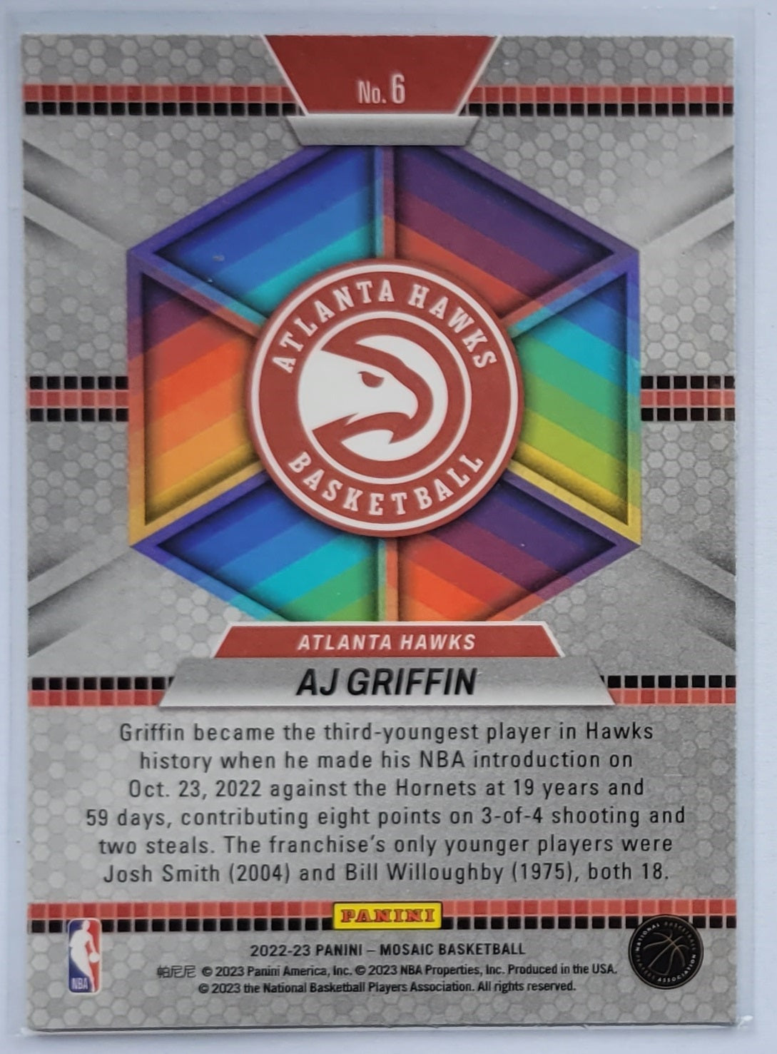 AJ Griffin - 2022-23 Panini Mosaic Introductions #6