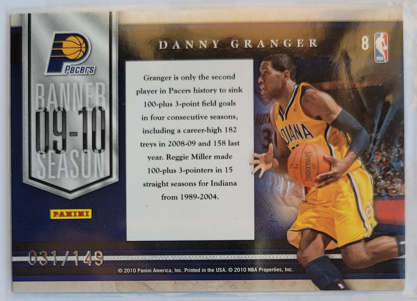 Danny Granger - 2010-11 Limited Banner Season #8 - 031/149