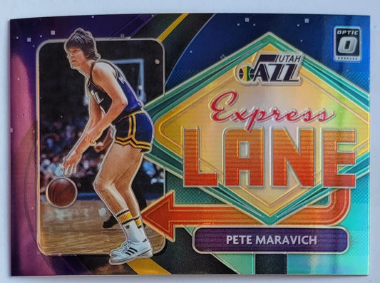 Pete Maravich - 2020-21 Donruss Optic Express Lane Purple #6