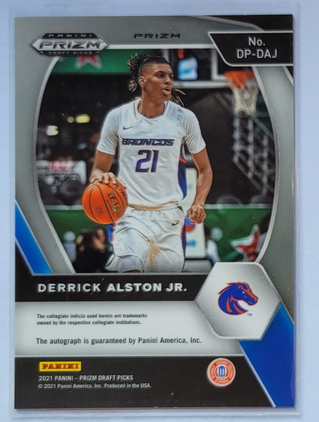 Derrick Alston Jr. - 2021-22 Panini Prizm Draft Picks Draft Picks Autographs Prizms Green #45