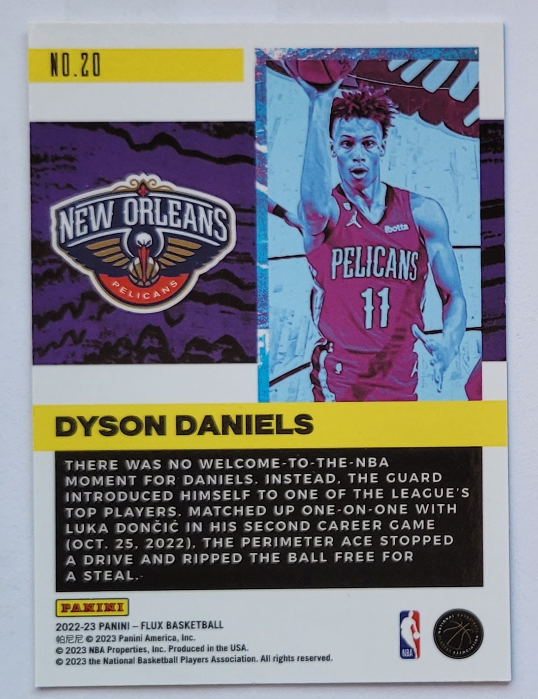 Dyson Daniels - 2022-23 Panini Flux Freshman Year #20