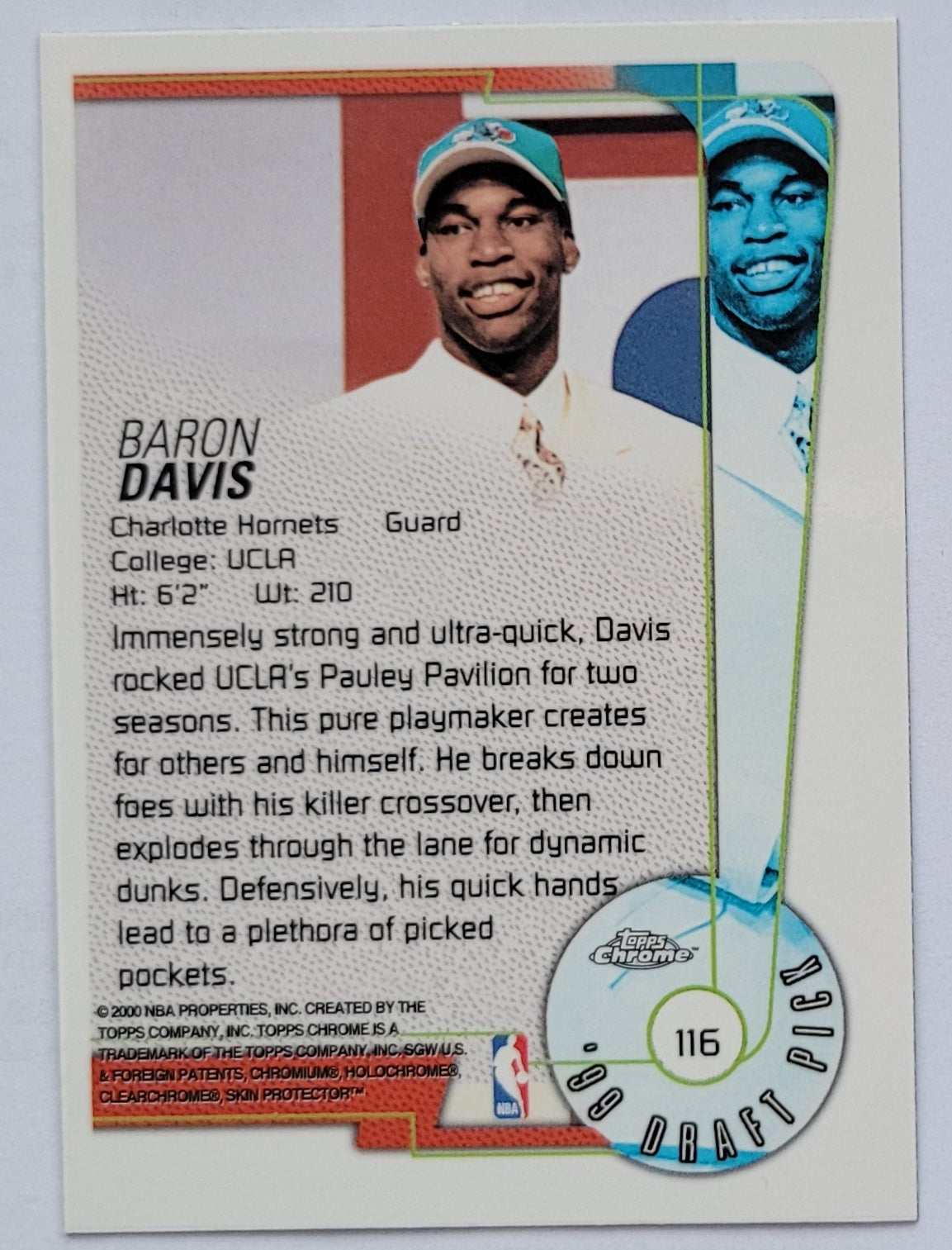 Baron Davis - 1999-00 Topps Chrome #116 RC