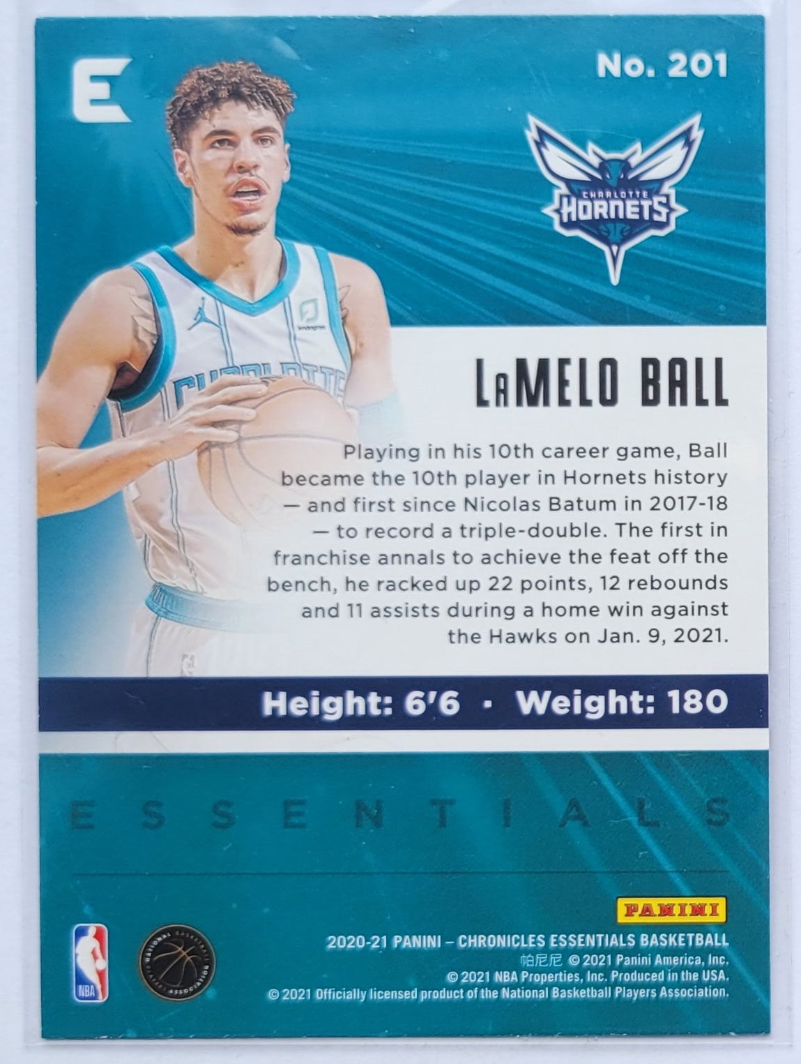 LaMelo Ball - 2020-21 Panini Chronicles #201 Essentials RC