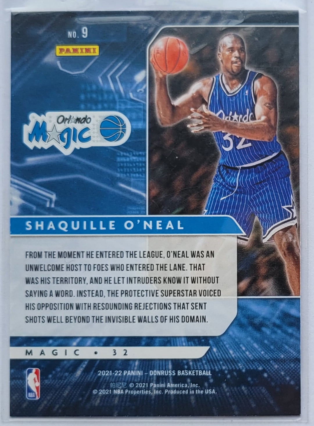 Shaquille O'Neal - 2021-22 Donruss Power in the Paint #9