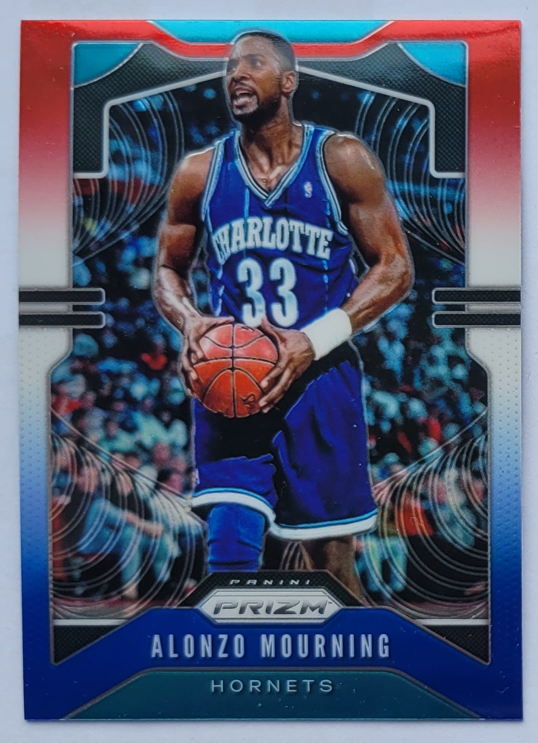 Alonzo Mourning - 2019-20 Panini Prizm Prizms Red White and Blue #27