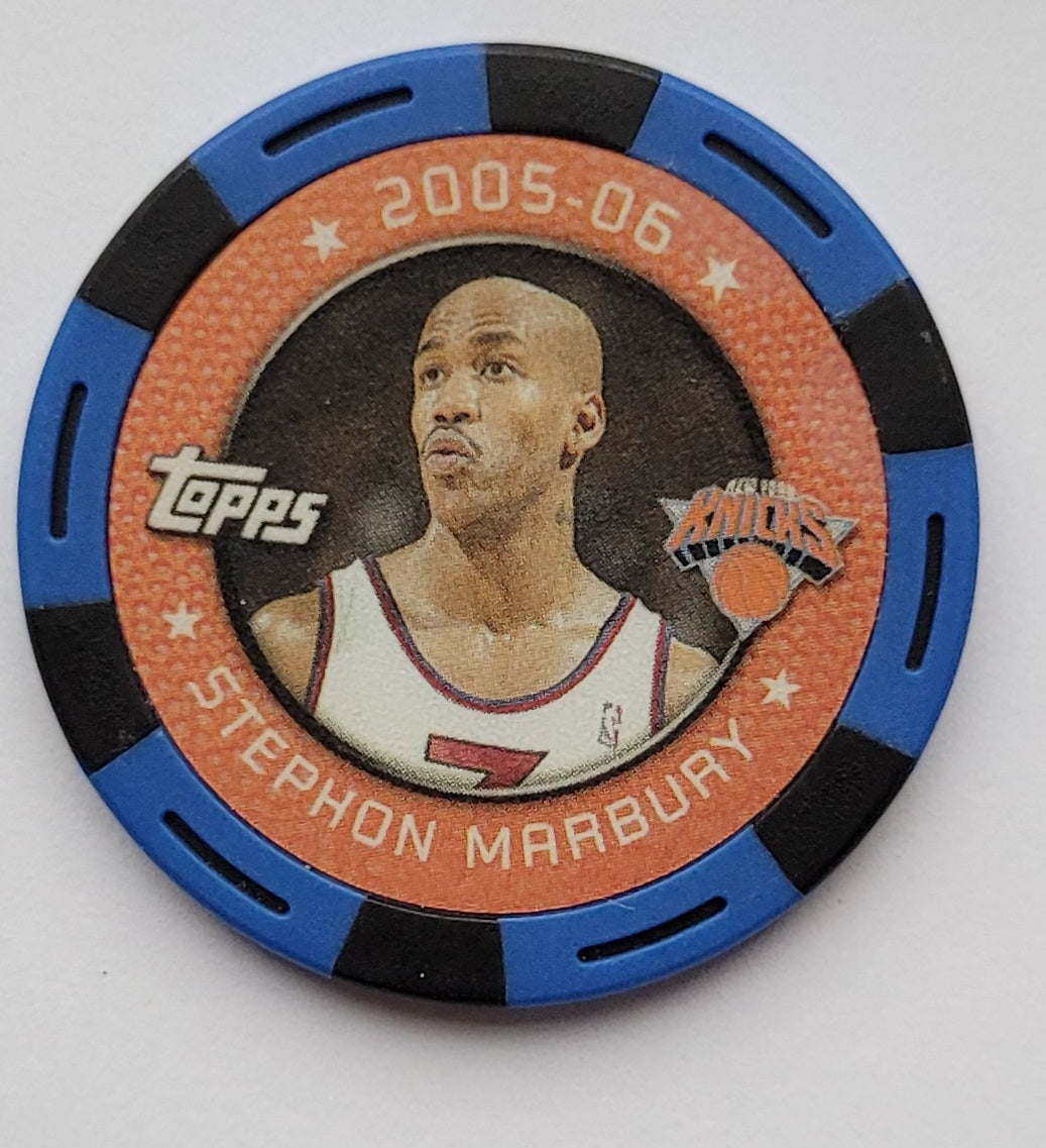 Stephon Marbury - 2005-06 Topps NBA Collector Chips Blue #14