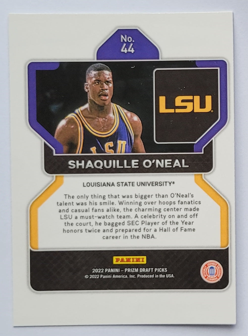 Shaquille O'Neal - 2022-23 Panini Prizm Draft Picks #44