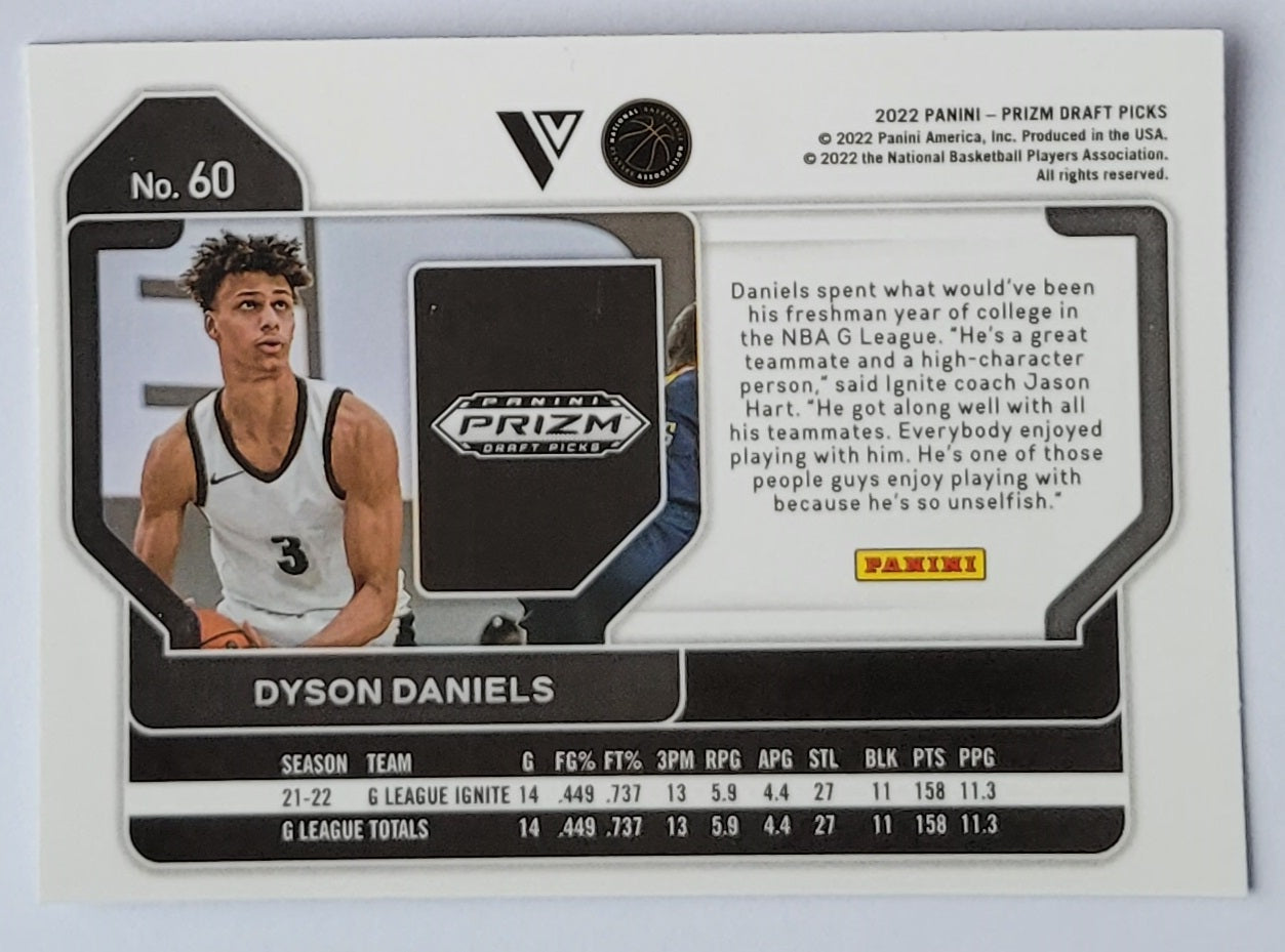 Dyson Daniels - 2022-23 Panini Prizm Draft Picks Variations #60 RC