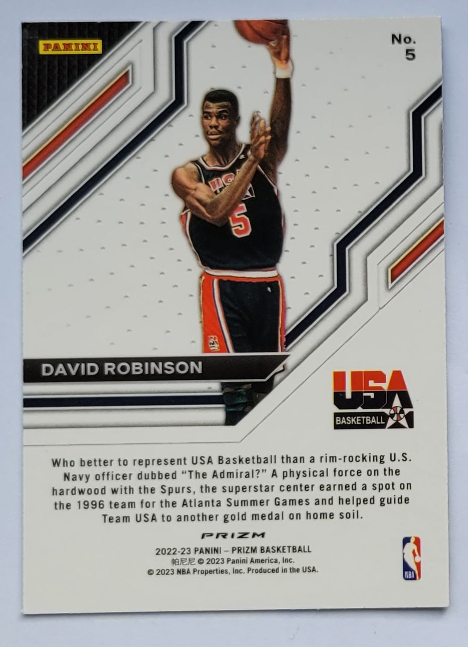 David Robinson - 2022-23 Panini Prizm USA Basketball Prizms Silver #5