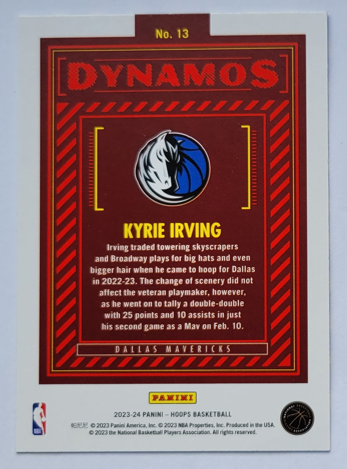 Kyrie Irving - 2023-24 Hoops Dynamos #13
