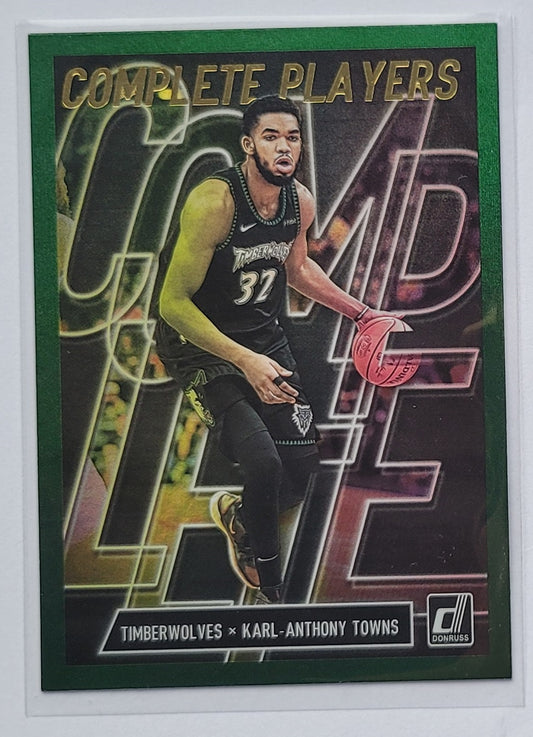 Karl-Anthony Towns - 2019-20 Donruss Complete Players Green Flood #2
