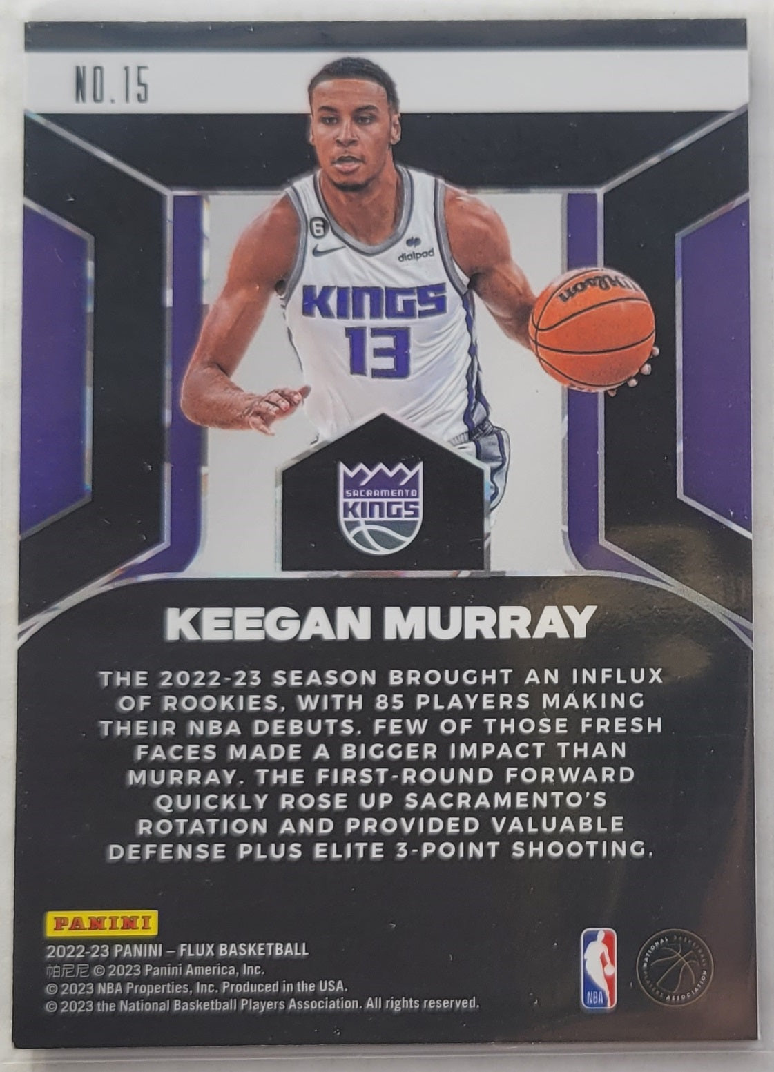 Keegan Murray - 2022-23 Panini Flux Rookie Influx #15
