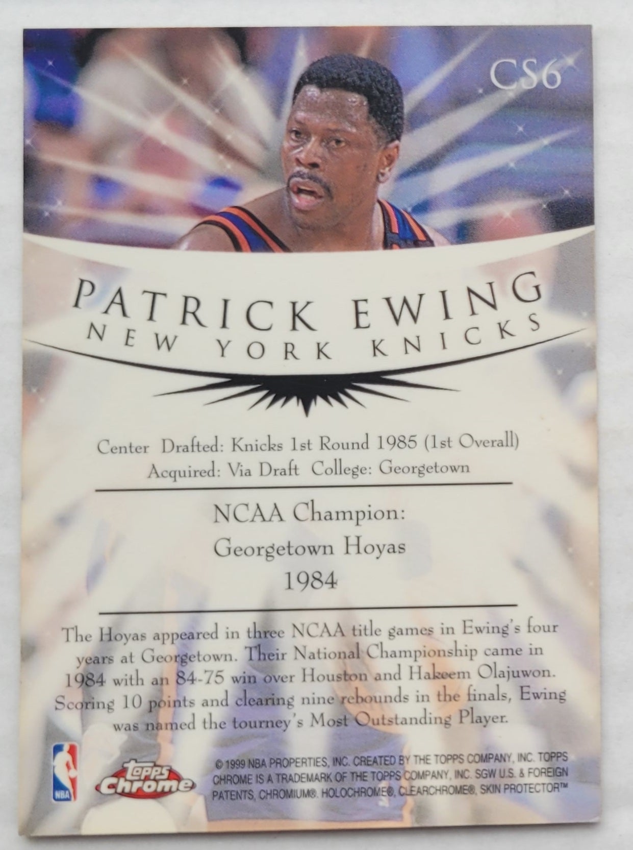 Patrick Ewing - 1998-99 Topps Chrome Champion Spirit #CS6
