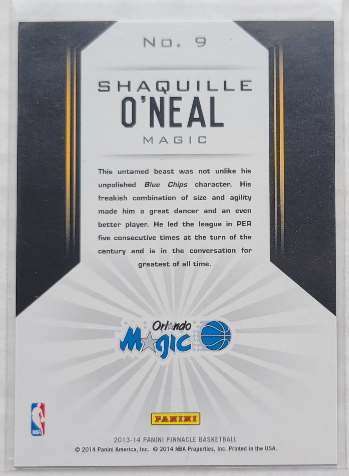 Shaquille O'Neal - 2013-14 Pinnacle The Naturals #9