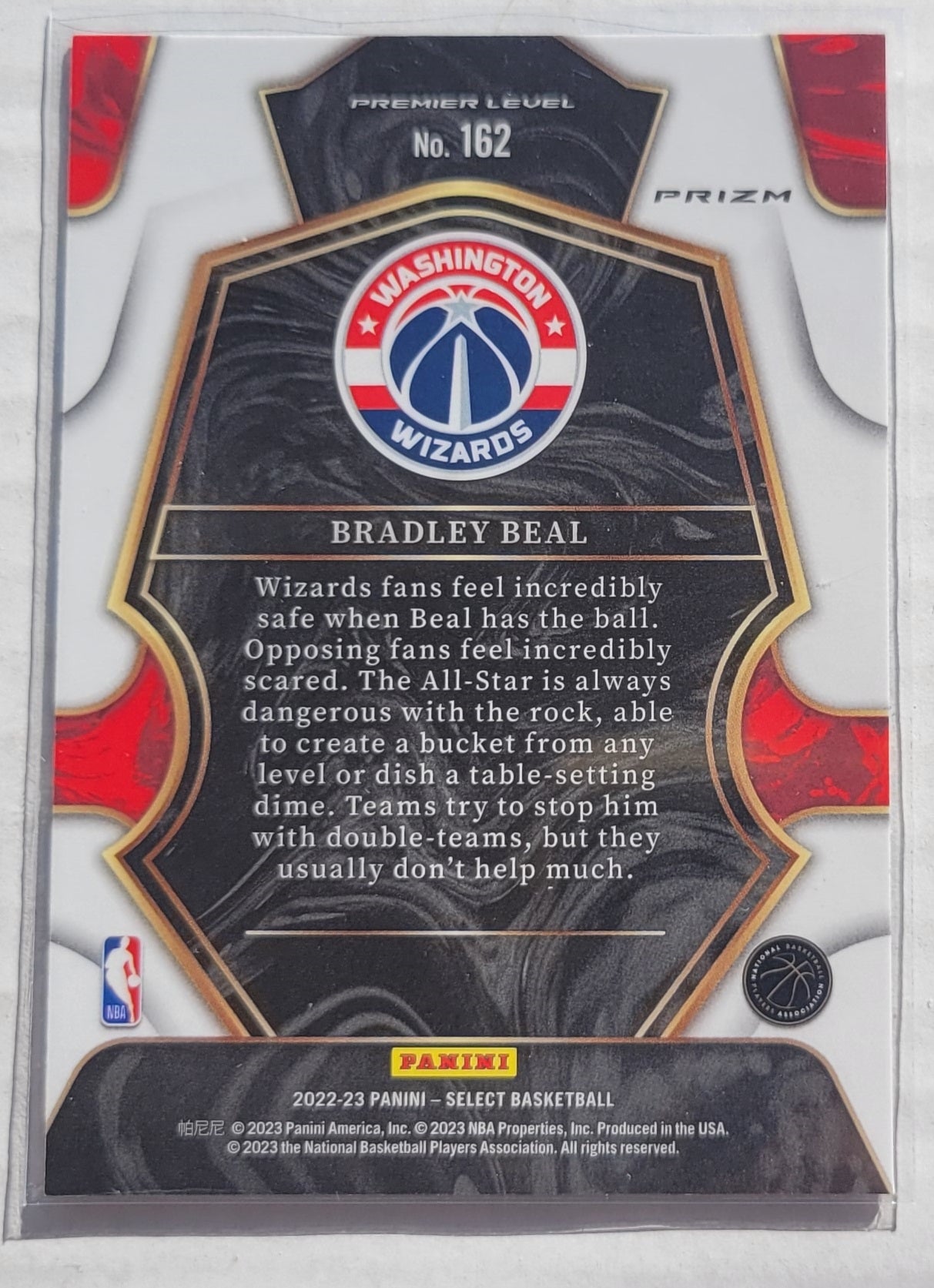 Bradley Beal - 2022-23 Select Prizms Blue Cracked Ice #162