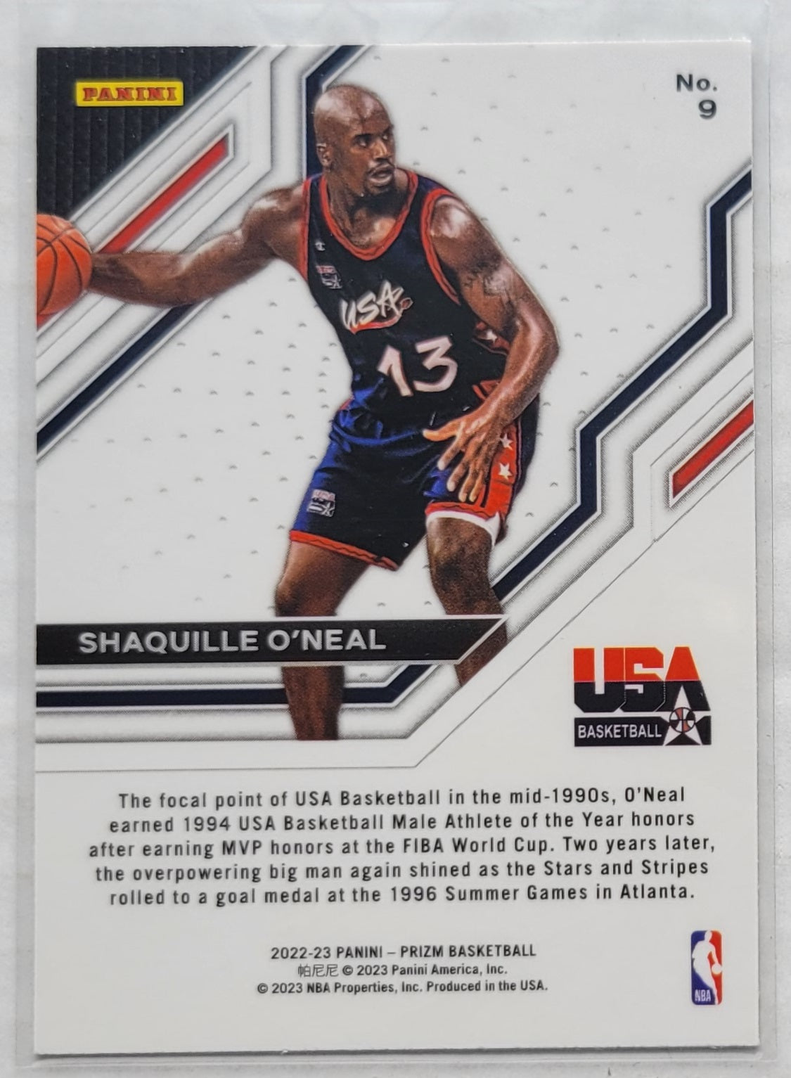 Shaquille O'Neal - 2022-23 Panini Prizm USA Basketball #9