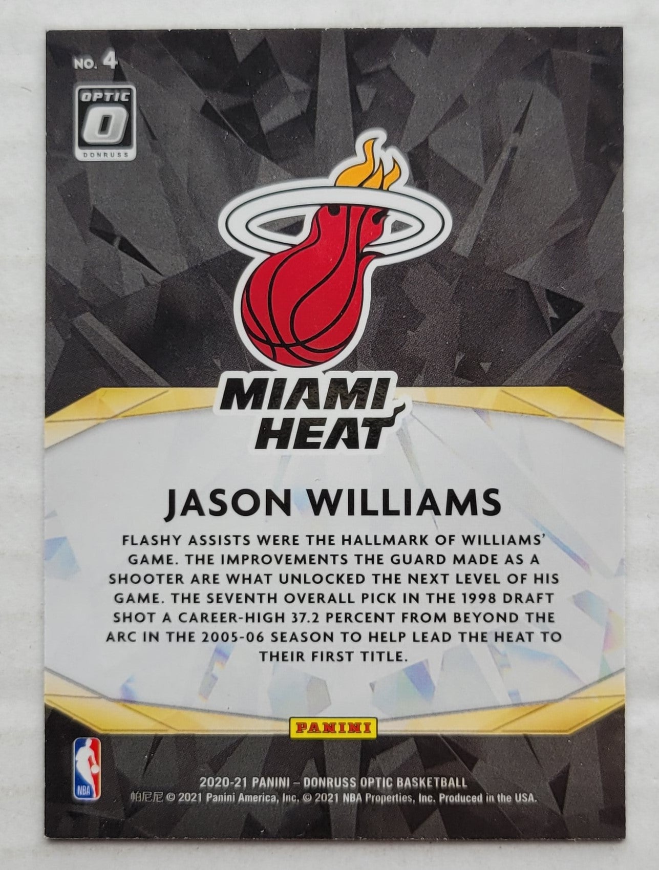 Jason Williams - 2020-21 Donruss Optic Winner Stays #4