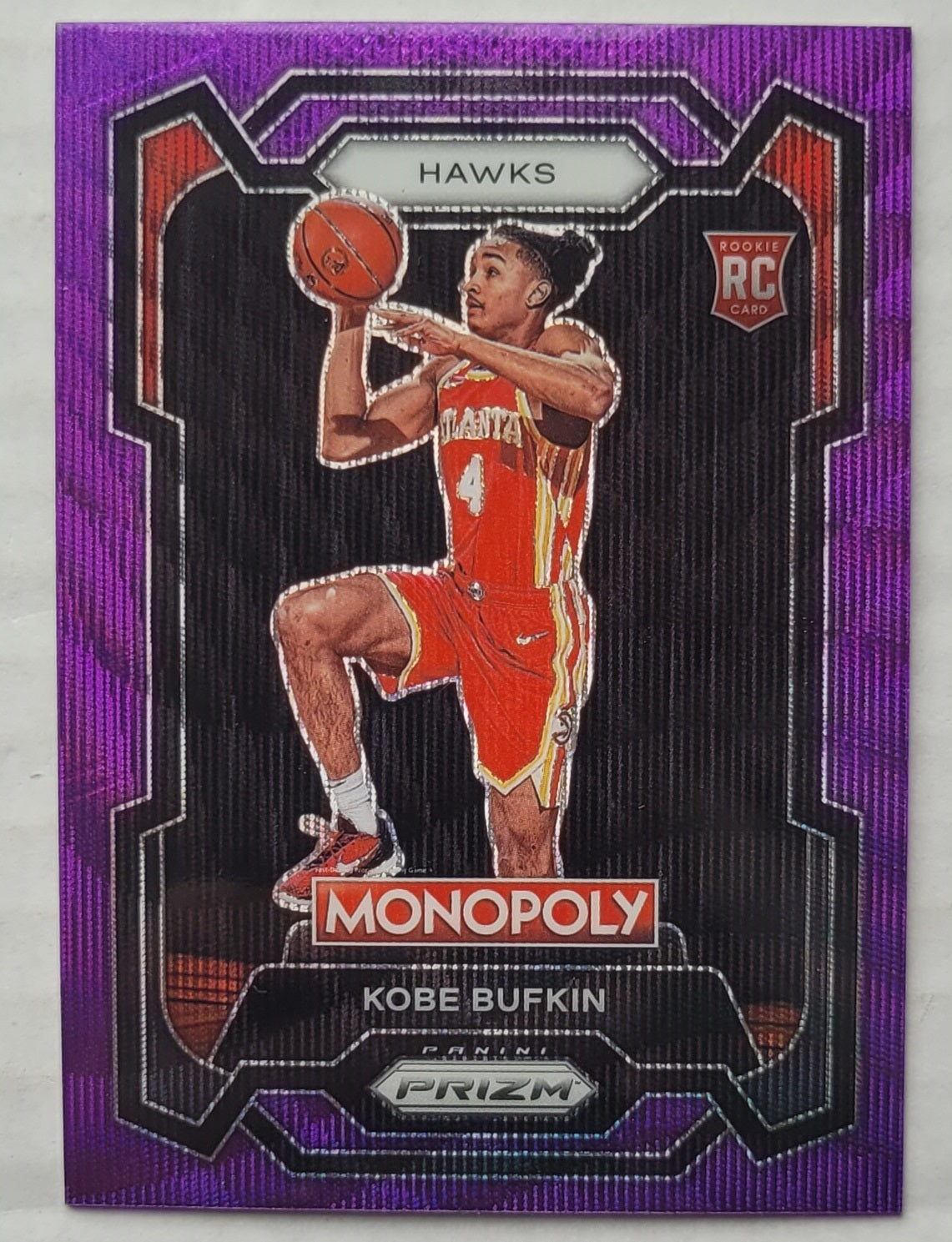 Kobe Bufkin - 2023-24 Panini Prizm Monopoly Purple #6 RC