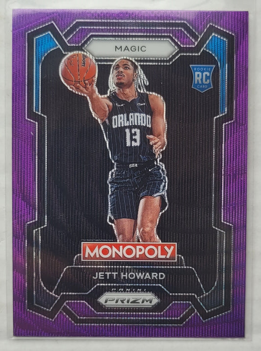Jett Howard - 2023-24 Panini Prizm Monopoly Purple #65 RC