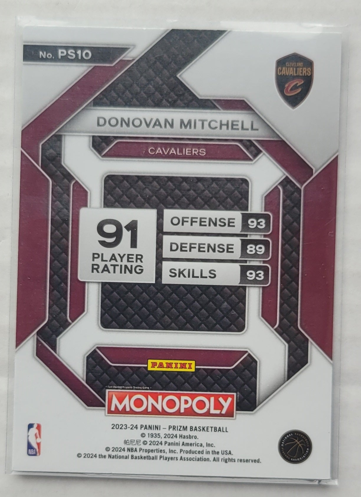 Donovan Mitchell - 2023-24 Panini Prizm Monopoly All-Star #PS10
