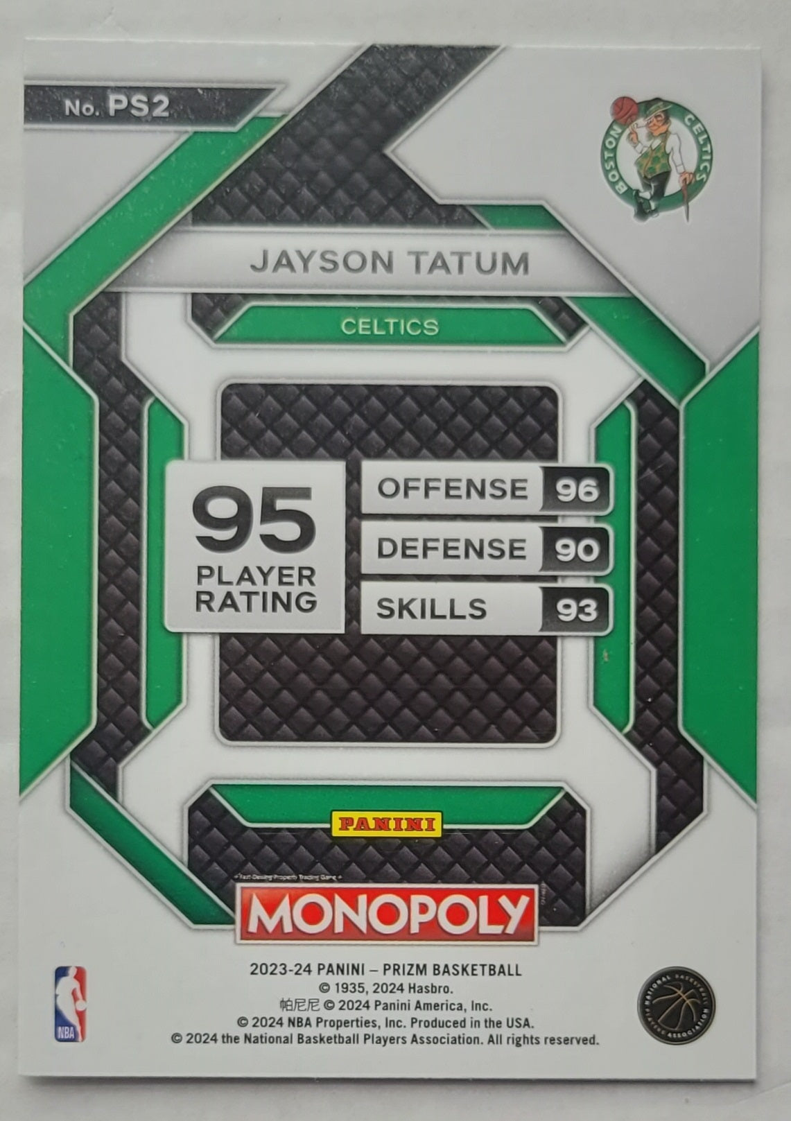 Jayson Tatum - 2023-24 Panini Prizm Monopoly All-Star #PS2
