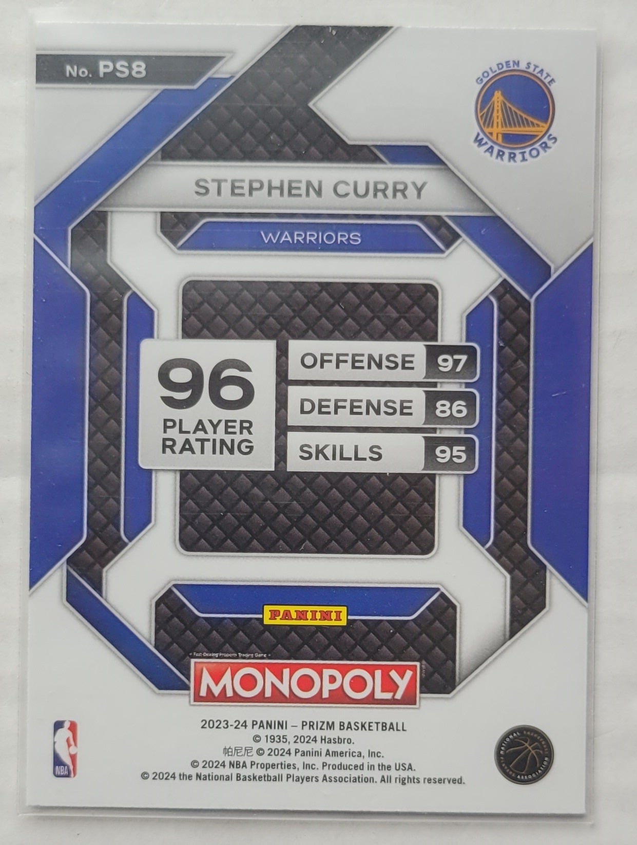 Stephen Curry - 2023-24 Panini Prizm Monopoly All-Star #PS8
