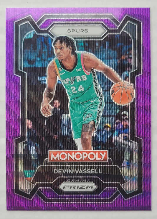 Devin Vassell - 2023-24 Panini Prizm Monopoly Purple #80