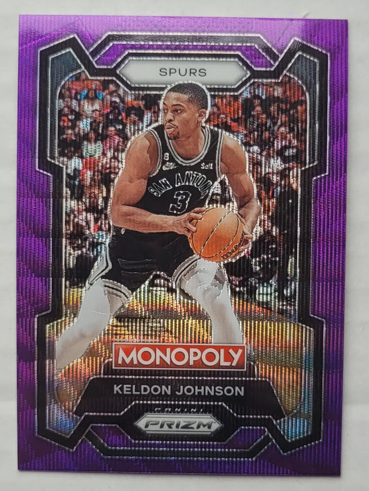 Keldon Johnson - 2023-24 Panini Prizm Monopoly Purple #79