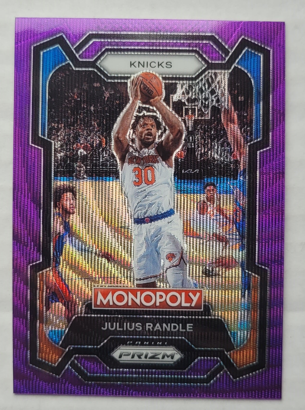 Julius Randle - 2023-24 Panini Prizm Monopoly Purple #58