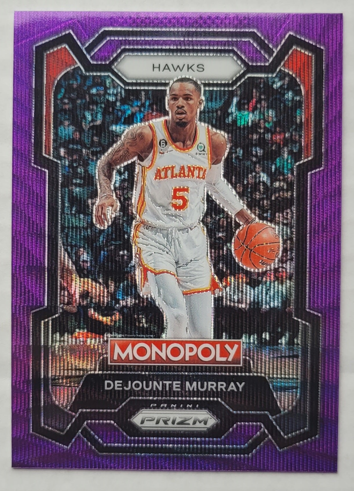 Dejounte Murray - 2023-24 Panini Prizm Monopoly Purple #5