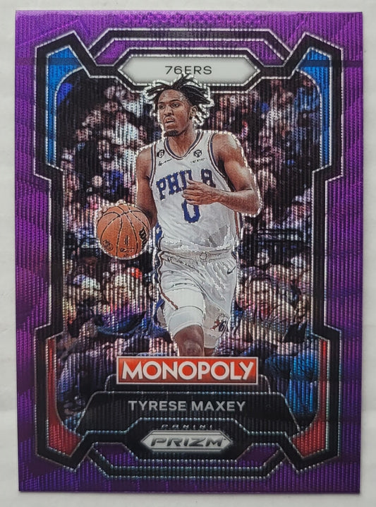 Tyrese Maxey - 2023-24 Panini Prizm Monopoly Purple #68