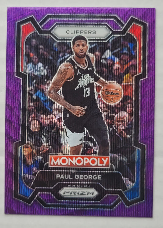 Paul George - 2023-24 Panini Prizm Monopoly Purple #39