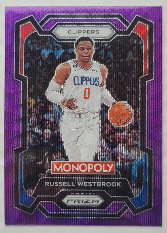 Russell Westbrook - 2023-24 Panini Prizm Monopoly Purple #38