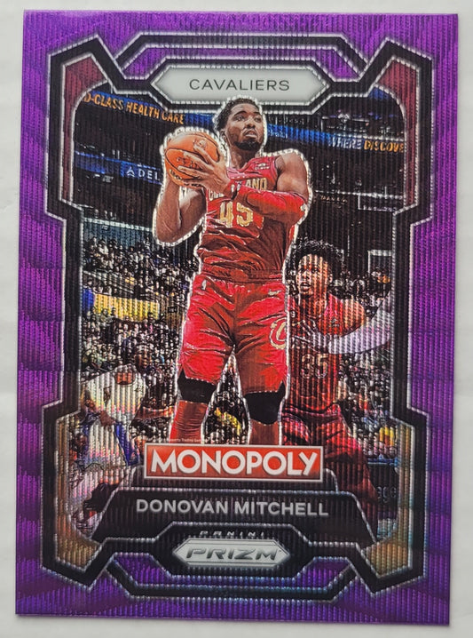 Donovan Mitchell - 2023-24 Panini Prizm Monopoly Purple #19