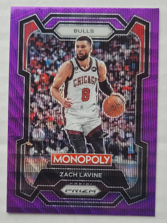 Zach Lavine - 2023-24 Panini Prizm Monopoly Purple #17