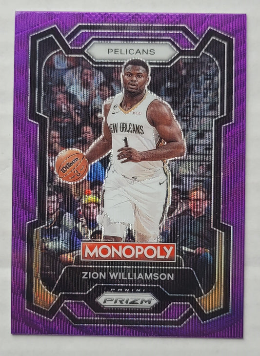 Zion Williamson - 2023-24 Panini Prizm Monopoly Purple #55