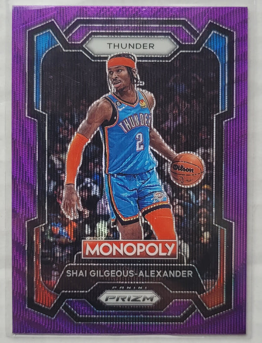 Shai Gilgeous-Alexander - 2023-24 Panini Prizm Monopoly Purple #61